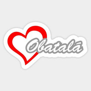 Heart Obatalá Sticker